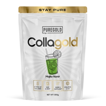 CollaGold Marha és Hal kollagén italpor hialuronsavval - Mojito - 300g - PureGold - 